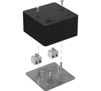 Коробка огнестойкая Промрукав для кабель-канала 40-0460-FR2.5-4 Е15-Е120 RAL9005 85х85х45 40-0460-9005-FR2.5-4