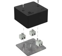 Коробка огнестойкая Промрукав для кабель-канала 40-0460-FR2.5-6 Е15-Е120 RAL9005 85х85х45 40-0460-9005-FR2.5-6