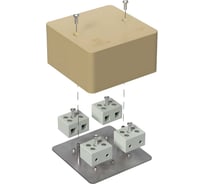 Коробка огнестойкая Промрукав для кабель-канала 40-0460-FR10.0-8 Е15-Е120 RAL1001 85х85х45 40-0460-1001-FR10.0-8