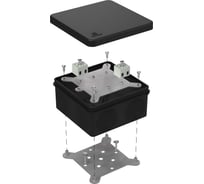 Коробка огнестойкая Промрукав для о/п двухкомпонентная 60-0300-FR2.5-4 Е15-Е120 RAL9005 100х100х50 60-0300-9005-FR2.5-4