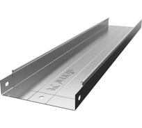 Лоток неперфорированный замковый оцинкованный CABLIDERTRAYS ЛМЗ-100х50-1,0-3000