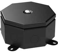 Коробка металлическая Промрукав Октагон черная 130x130x63 70-0100-9005