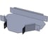 Т-секция CABLIDERTRAYS замковая оцинкованная ЛМЗТ-150х80-1,5 1