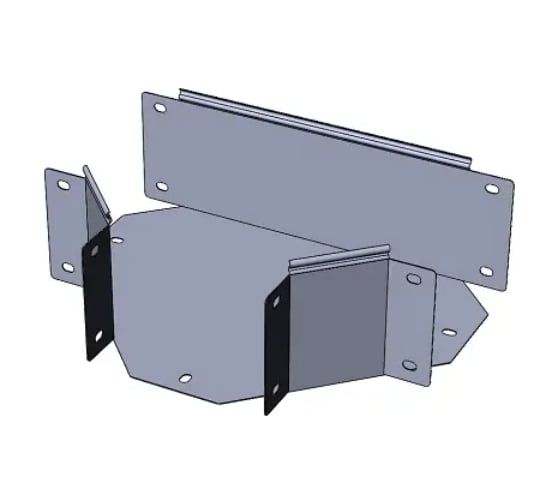 Т-секция CABLIDERTRAYS замковая оцинкованная ЛМЗТ-300х150-0,7 1