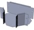 Т-секция CABLIDERTRAYS замковая оцинкованная ЛМЗТ-200х200-1,5 1