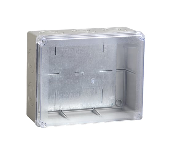 Коробка распаечная IEK КМ41346 о/п 240x195x90мм м/пл. IP55 серая UKO10-240-195-090-K53-55