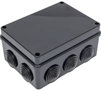 Коробка распаячная Рувинил для открытой проводки Тусо150x110x70мм черная УХЛ1 67053Ч