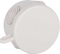 Коробка распаячная Рувинил для открытой проводки Тусо D 60мм H 40мм белая 67010МБ