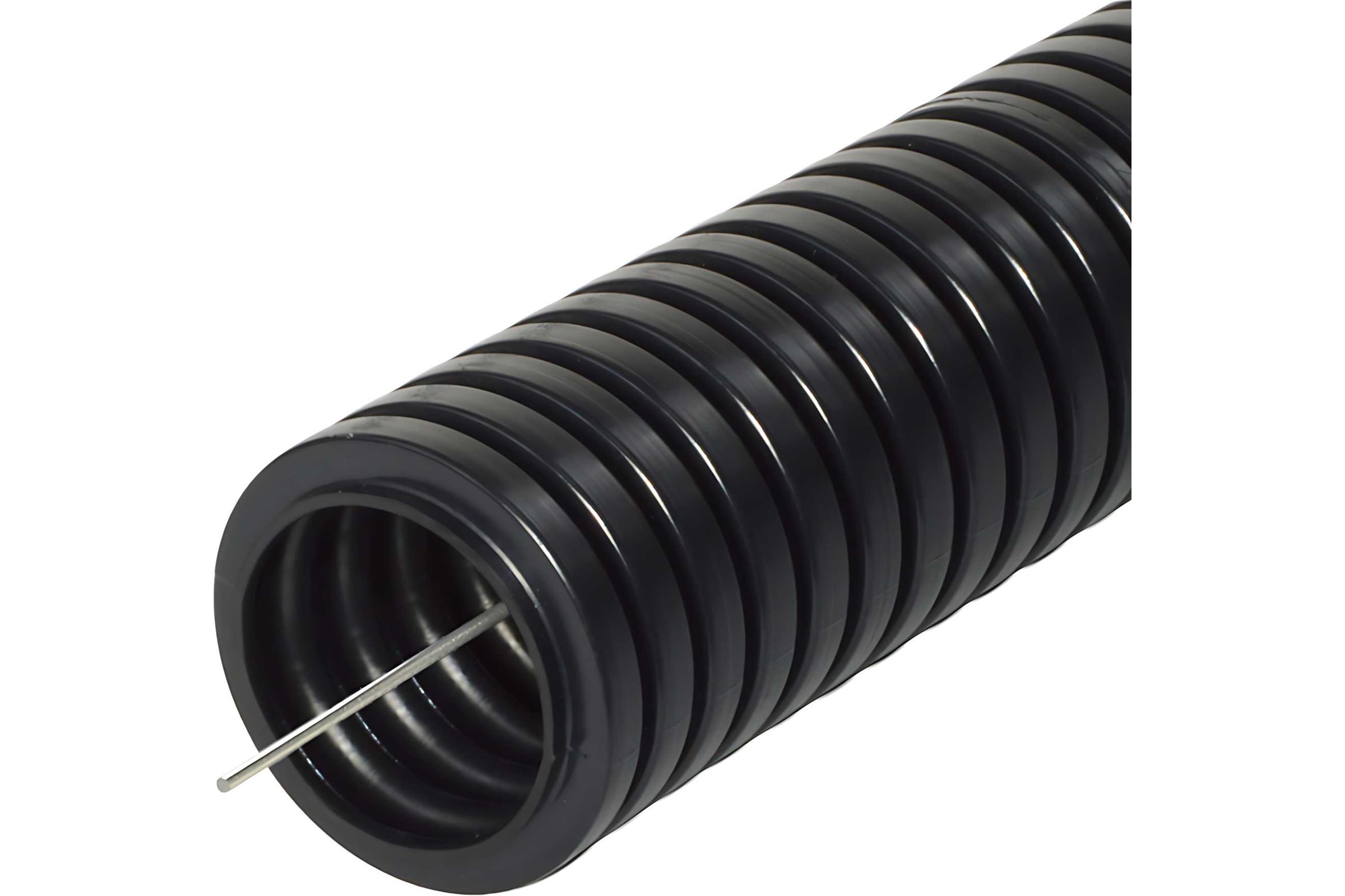 ТрубагофрированнаяПромрукавПАнегорючая(НГ)стойкаякультрафиолету(УФ)чернаяс/зd16мм(50м)PR02.01209