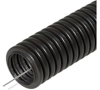 Труба гофрированная Промрукав ПА безгалогенная (HF) стойкая к ультрафиолету черная с/з d16 мм (50м) PR02.01207