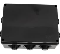 Коробка распаячная для открытой проводки Рувинил Тусо 200x140x75мм черная УХЛ1 67055Ч