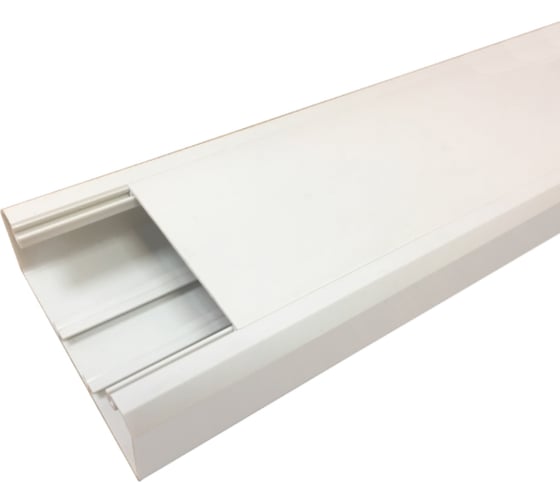 Короб LANMASTER 120х50 мм, со съемной перегородкой, 2 метра, белый LAN-CT120x50-WH