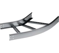 Угол горизонтальный DKC 45 градусов, 100x400 R 300, в комплекте с крепежными элементами и соединительными пластинами, 1 упаковка LC0134K