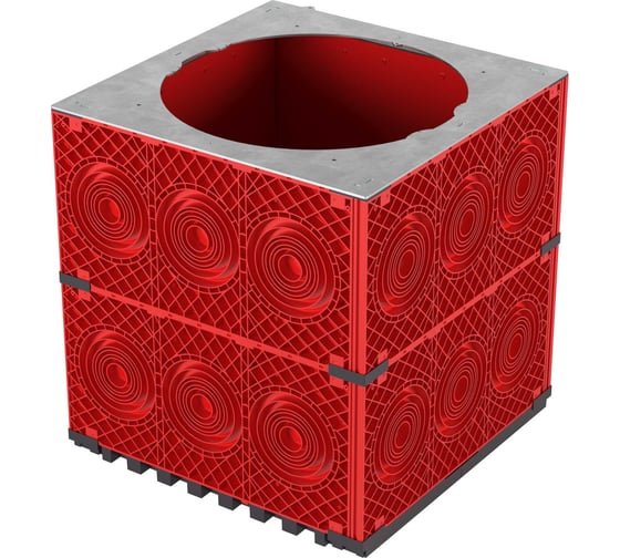Пластиковый колодец для кабельной канализации DKC 750x750x750 под разгрузочную плиту 1 шт 270750UP