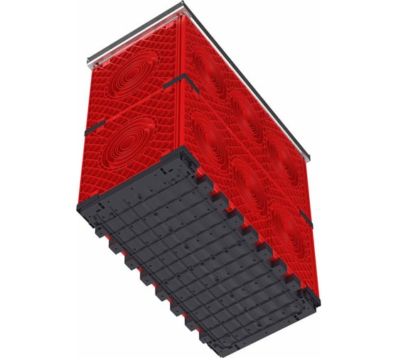 Пластиковый колодец для кабельной канализации DKC с крышками, 750x375x750 1 шт 270375