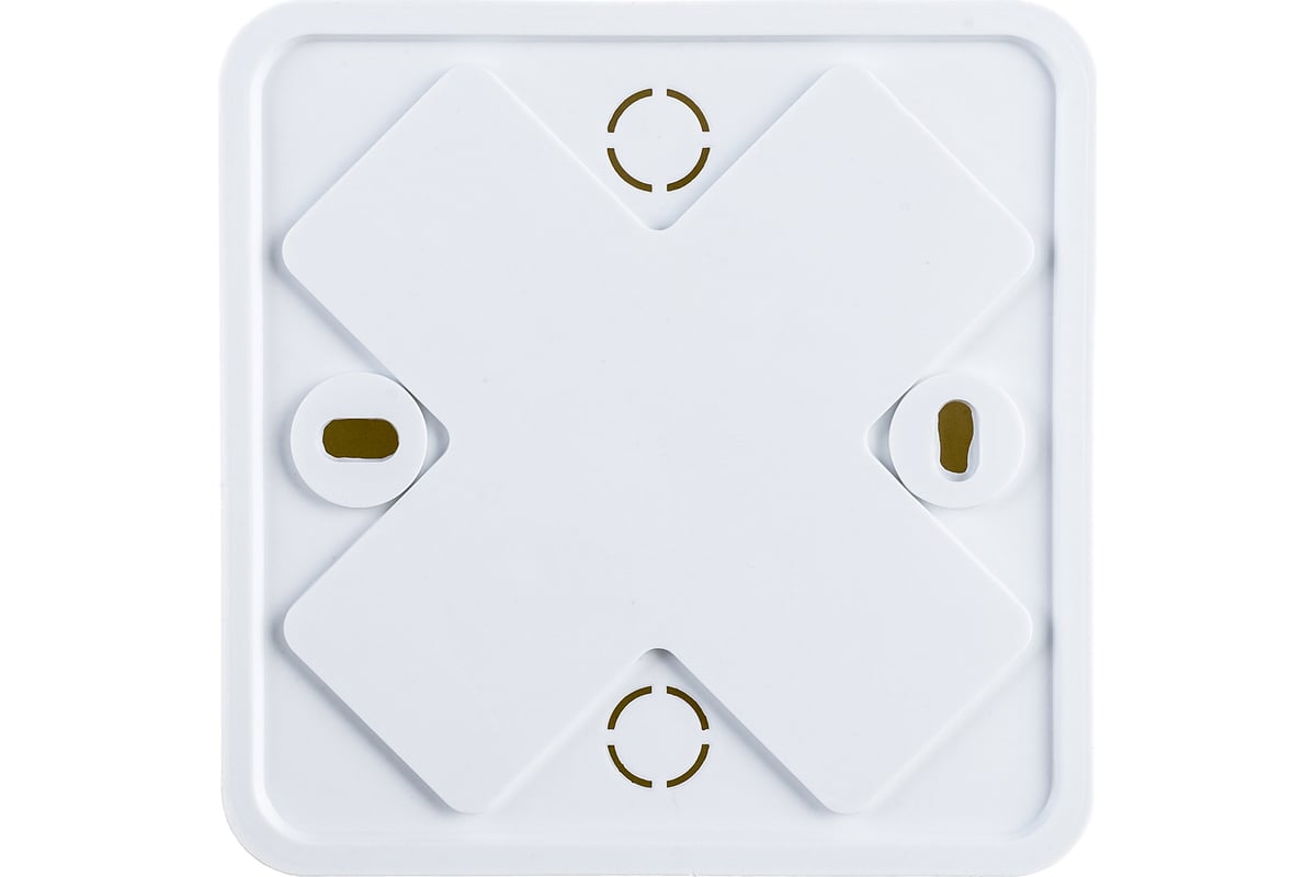 Распаечная коробка для кабель-канала УРАЛ ПАК 75х75х20мм, белая, без ...