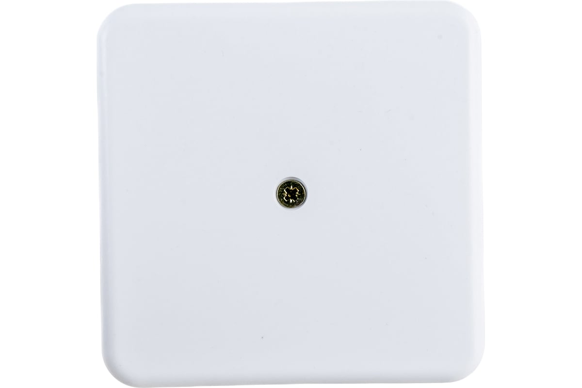 Распаечная коробка для кабель-канала УРАЛ ПАК 75х75х20мм, белая, без ...