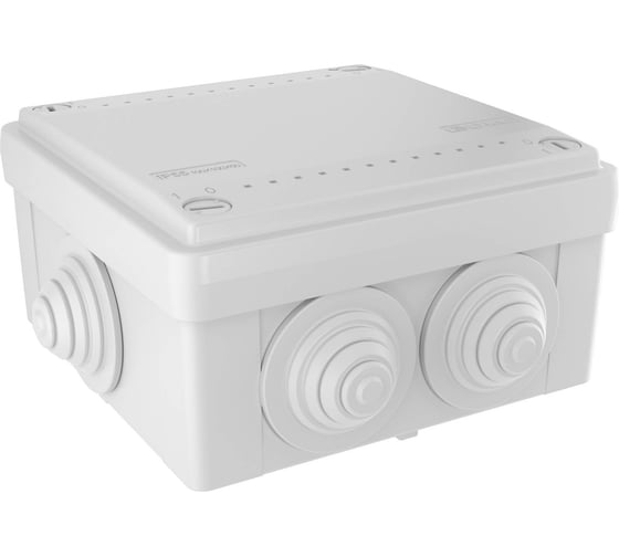 Коробка ответвительная DKC с 6 кабельными вводами д.25мм, IP55, 100x100x50мм 1 ШТ 53801 1