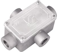 Коробка ответвительная DKC алюминиевая, 4 ввода, М25x1,5 ,IP55, 118x83x42мм 1 ШТ 6430 25 6430-25