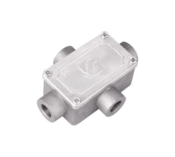 Коробка ответвительная DKC алюминиевая, 4 ввода, М20x1,5 ,IP55, 118x83x42мм 1 ШТ 6430 20 6430-20