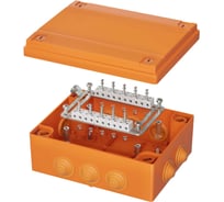 Коробка пластиковая DKC FS с кабельными вводами и клеммниками, IP55, 240x190x90 мм, 20р, 450V, 6A, 4 мм2 1 ШТ FSB412004