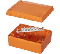 Коробка пластиковая DKC FS с гладкими стенками и клеммниками, IP56, 240x190x90 мм, 6р, 450V, 32A, 10 мм2, нерж.контакт 1 ШТ FSK40610