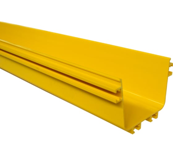 Прямая секция оптического лотка LANMASTER 100x240 мм, 2 метра, желтая LAN-OT100x240