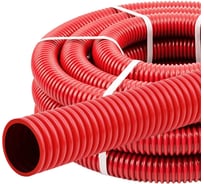 Гофра для кабеля TDM ELECTRIC двустенная 63мм ПНД с зондом 20 метров красная SQ0413-2063