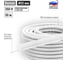 Гофра для кабеля TDM ELECTRIC 32мм ПВХ с зондом 50 метров легкая, белая SQ0401-0332 2