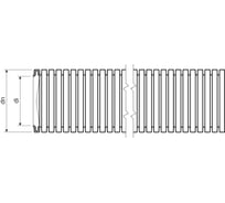 Труба гофрированная KOPOS Монофлекс ПВХ легкая 350N серая с/з d50 мм 1450 (K20D) Mflex-1450_K20D