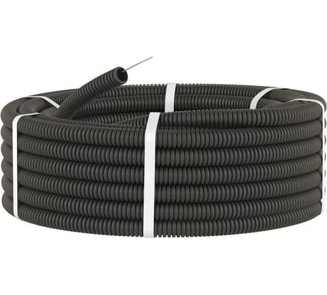 Гофротруба RSV d 32 ПНД черная с протяжкой ЭИ (50) 300037