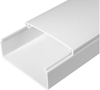 Кабель-канал Промрукав белый 2-й замок в г/к 100х40 2-х метровый PR.0510040