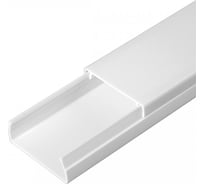 Кабель-канал Промрукав белый 2-й замок в г/к 40х16 2-х метровый PR.0540162