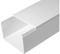 Кабель-канал Промрукав белый 2-й замок в г/к 80х60 2-х метровый PR.058060