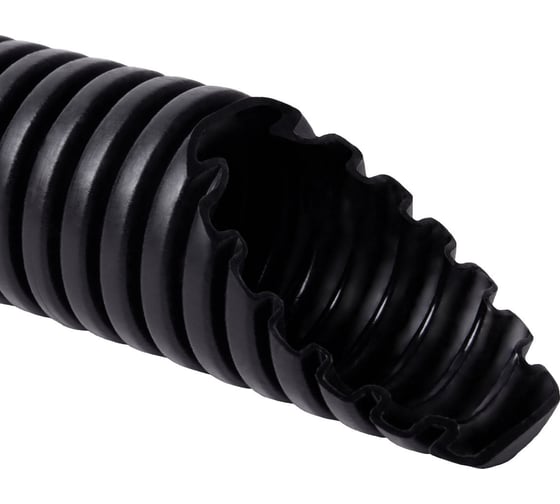 Труба гофрированная KOPOS LPE-1 ПНД лёгкая 350 N LSHF черная с/з d50 мм (F20D) LPE1-1250-F20D