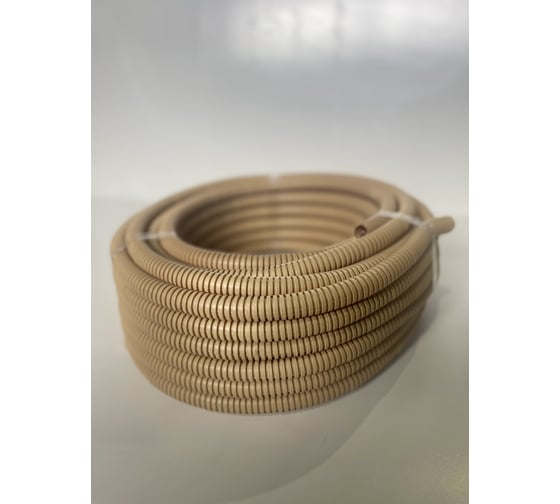 Труба гофрированная KOPOS Монофлекс ПВХ легкая 350N Сосна с/з d25 мм 1425 (K25D) Mflex-1425_S25D