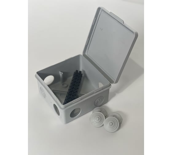 Коробка распределительная KOPOS серая RK 8101 (KD) для О/П 80x80x50мм 7хD25мм, IP54 RK-8101_KD