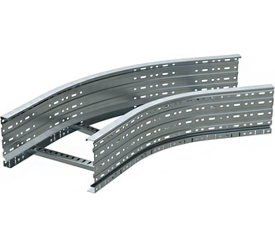 Лестничный угол DKC 45 градусов, 100x200, R660, горячий цинк, ULC612HDZ 1