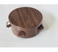 Коробка распределительная KOPOS wood style KR 65 (TD), темное дерево, для О/П D=68x40мм 4хD20мм, IP54 KR 65_TD
