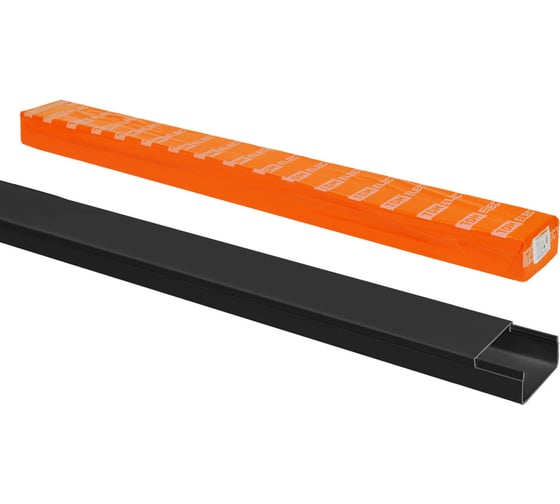 Кабель-канал черный TDM ELECTRIC 40х16, 2 метра, упаковка 25 штук SQ0402-2907 1