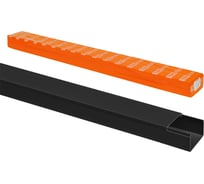 Кабель-канал черный TDM ELECTRIC 40х25, 2 метра, упаковка 20 штук SQ0402-2908