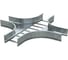 Х-ответвитель DKC лестничный 200x500, R660, горячий цинк ULX625HDZ 98537 1
