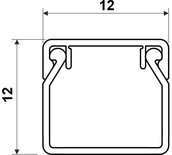 Кабельный канал KOPOS магистральный, L-type, белый, 12x12 (HC) KKL-TYPE-12-12-HC