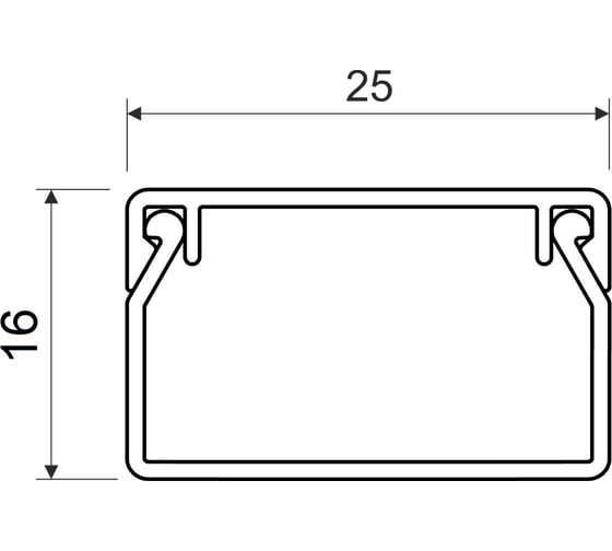 Кабельный канал KOPOS магистральный, L-type, белый, 25x16 (HC) KKL-TYPE-25-16-HC