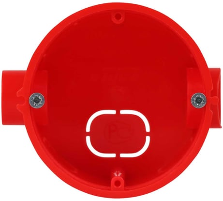 Коробка установочная Рувинил Тусо D 66 мм, H 51 мм, с саморезами 10185С