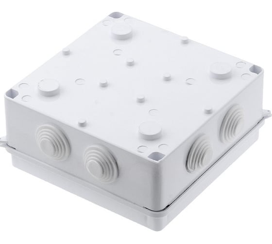 Распаечная коробка ANDELI с крышкой, 150х150х70, 8 входов, IP65 ADL18-603