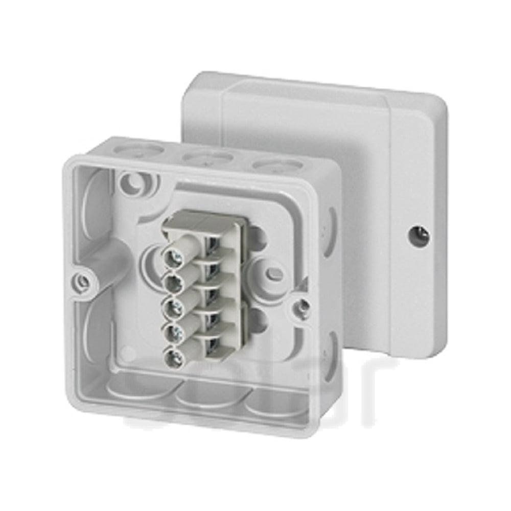 Распределительная коробка HENSEL IP55 88х88х47 с клеммами DE 9325 ...