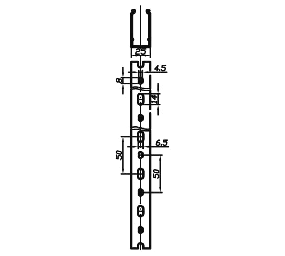 Кабель-канал DKC перфорированный 25x30 L2000 T1 G 00126RLDIY