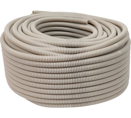 Гофрированная труба ПВХ Gigant легкая серая D20 с зондом 100м 10120-100GI