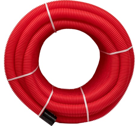 Gigant Труба гофрированная двустенная ПНД гибкая красная D63 с зондом 50м 801063GI